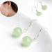 Earrings Drop Earrings Vintage Sterling Silver Jade Drop Earrings for Women Genuine Natural Round Green Jadeite Dangle Earring Chinese Healing Stone Jewelry - Buy Online on GoSupps.com
