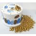 Gold Edible Pearl Sugar Sprinkles - 120g/4.2oz Jar for Cake, Cupcake, Cookie Decorations - Perfect for Weddings, Showers, and Parties - Buy Online on GoSupps.com