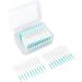 Interdental Brushes - 200 Pieces Soft Silicone Portable Dental Floss & Toothpick Brush Case | Mint Green - Buy Online on GoSupps.com