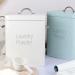 Vklopdsh Beautiful Powder Coating Metal Washing Powder Box Storage with Scoop (Green S) - Buy Online on GoSupps.com