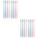 Healeved 4 boxes of 8 pieces of travel toothbrush toothbrush with cap soft toothbrush camping toothbrushes toothbrush out with hat care brush bristles travel