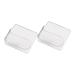 2 pi ces Palette de Maquillage pour Ongles Transparente Acrylique Palette de M lange Portable Ergonomique avec Poign e Incurv e Outil Cosm tique R utilisable pour Fond de Teint et