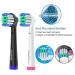 16 Pack Precision Replacement Brush Heads - Oral B Braun Compatible Electric Toothbrush (8 White & 8 Black) - Buy Online on GoSupps.com