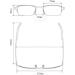 Buy Portable Light Blocking Reading Glasses | Blue Light Computer Clip-up Readers - Unisex Half Frame - Buy Online on GoSupps.com