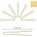 100 pcs Gold U-Shaped Hair Pins for Updos & Ballets - 6cm Metal Styling Grips for Women & Girls - Buy Online on GoSupps.com
