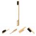 Eyebrow Comb with Wooden Handle - Bamboo Eyebrow Trimming Brush and Eyelash Grooming Comb for Perfect Brows - Buy Online on GoSupps.com