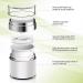 Xptieeck 1.7 oz Airless Moisturiser Container Cosmetic Container with Pump Empty Airless Travel Lotion Container - Buy Online on GoSupps.com