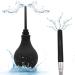 Shower Douche Enema Nozzle Kit - Portable Colonic Cleaner for Men & Women - Soft Bulb Attachment for Most Showers - ABS Black - Buy Online on GoSupps.com