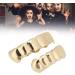 Hiphop Jewelry Braces Shiny Grillz Teeth Set Bling Grillz Teeth Decoration Gold-Plated Hip-Hop Gold Braces for Halloween Party Hip Hop Show - Buy Online on GoSupps.com