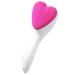 FOMIYES Love Cleansing Brush Heart Facial Cleaning Brush Massaging Wash Brush Face Wash Scrubber Brush Face Scrub Manual Face Washing Brush Silica Gel Face Brush Heart-shaped Miss