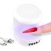 UV Nail Light Nail Lamp INFILILA Mini Professional UV LED Nail Lamp 180 Opening Design USB Nail Dryer Portable UV Light for Nails Curing All Gels 16W Quick-Drying UV Lamp for Single Finger
