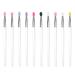 Minkissy 10 st eyeshadow brush eyewipe brush lipstick-up brushes peeling-lip brush women's parts eye fold lip brush clean multitools pebble gel Miss W scher face