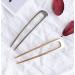 Aeyistry Metal U Shaped Hair Pin Set - Gold & Silver Hair Comb Updo Chignon Accessories for Women & Girls - Buy Online on GoSupps.com