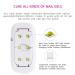 BAQI Mini UV LED Nail Lamp 6W USB Portable Nail Dryer for Gel Polish - White - Buy Online on GoSupps.com