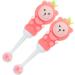 Ipetboom 10 Pcs Children's Toothbrush Set | Soft Bristle Baby & Toddler Manual Travel Toothbrush - Pink - Buy Online on GoSupps.com