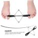 FOMIYES 2 Pcs Toe Straightener & Bunion Corrector Set - Nylon Black Toe Splint with Tension Band & Flex Tools for Hallux Valgus - Foot Strap Leash Holder for Bid Toe Alignment - Buy Online on GoSupps.com