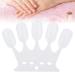 4 colors 50 pieces nail art exercise tips manicure polier gel color display nail polish shows nail-tip nail-display stick nail color card nail color exercise tool (1 #)