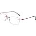 FEISEDY Rimless Anti-Blue Light Progressive Multifocus Men's Reading Glasses (Red 2.5x) - Buy Online on GoSupps.com
