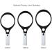 Racket Type Large LED Magnifier 4X 10X Reading Magnifier Handheld Large Size Glass with 4 LED Lights 1 UV Forged detecto Made in China - Buy Online on GoSupps.com