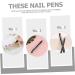 Healeved Nail Pen Waterproof Drawing Painting Liner Pens Nail Drawing Pen Gel Nail Tool Nail Polish Drawing Pen Extension Gel Pen Liner Pen Nail Polish Decorative Pen Abs Manicure 14X1X1CM Black - Buy Online on GoSupps.com