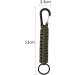 KongJies Paracord Carabiner 2 Pack - Durable Keychain for Camping Hiking & Bottles - Black & Military Green - Buy Online on GoSupps.com