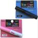Super Strong Eyelash Glue Adhesive Dark 1pack & Clear 1pack comboThicker Eyelashes (Brush-on)