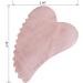 Rose Quartz Gua Sha Facial Tool with Comb Edge for Scraping Massage and Acupuncture Therapy - Heart Shaped Gua Sha Board - Buy Online on GoSupps.com