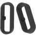 Silicone Fastener Ring 6-Pack for Garmin and Galaxy Watches - Secure Connector Loop for Vivoactive, Fenix, Forerunner, Vivomove Bands - Black - Buy Online on GoSupps.com