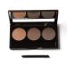 Durable Eyebrow Powder - Waterproof & Weld-Resistant Eye Cosmetic | 3 Colors with Brushes for Travel or Party - Buy Online on GoSupps.com