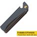 Stainless Steel Folding Comb Pocket Comb for Men and Women Black - Buy Online on GoSupps.com