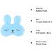 ULIFEMALL Cute 10 Rabbit Blue Sleeping Mask - Soft Fluffy Plush Bunny Blindfold for Kids, Girls, Boys, Women - Perfect for Night, Nap, Travel, Meditation - Buy Online on GoSupps.com