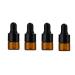 30Pcs 1ml Amber Glass Dropper Bottles - Essential Oil & Perfume Sample Vials with Eye Dropper and Black Caps - Buy Online on GoSupps.com