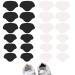12 pair of shoe repair patch self-adhesive heels repair patch from shoe hole heel protection for shoe for most shoe types (2 sizes)