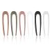 CPJ 6 Pieces U Shaped Hair Pins Hair Sticks French Hair Pin French Pin Hair Fork Hair Pins for Buns for Women Girls Hairstyle Accessories 6 Colours