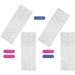 PLAFOPE 5 Sheets Nail Stickers Gel Nail Sticker Gel Strips Nails French Manicure Stickers Nail Gel Stickers French Manicure Strips Gel Pedicure Kit Nail Strips Gel Nail Kit Clear Nail