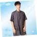 SOESFOUFU Woman Hair Dye Clothes Men Jackets Barber Apron Cape Hair Dye Jacket Nursing Gown Mens Coat Thobes for Men Barber Vest Tank Tops Hair Dye Short Sleeve Work Nursing Clothes Shirt - Buy Online on GoSupps.com