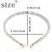 Flayem Rhinestone Headband Wedding Bridal Hair Hoop Narrow Crystal Headband Party Holiday Daily Hair Accessories for Women and Girls (White) - Buy Online on GoSupps.com