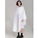 Nylon Waterproof Barber Styling Cape - Professional Salon Cape for Men, Hair Cutting Cape, Hairdresser Cape- 57 x 64 inches White