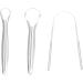 Premium Stainless Steel Tongue Scraper Set - 3-Part Breath Freshening Tool & Cleaner for Oral Care - Buy Online on GoSupps.com