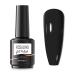 ROSALIND Black Gel Nail Polish 15ml Long Lasting Black Nail Art Gel Polish Soak Off LED/UV Nail Lamp Suitable As A Gift for Women To DIY At Home