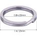 KINGFOREST 100PCS Flat Key Rings 1 Inch  Metal Keychain Rings Split Keyrings Flat Ring for Home Car Office Keys Attachment 100PCS Flat Rings 1 inch - Buy Online on GoSupps.com