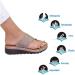 Comfortable Women's Platform Sandals - Orthopedic PU Leather Shoes for Bunion Correction | Flat Sole & Large Toe Design - Perfect for Family & Friends - Buy Online on GoSupps.com
