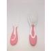Little Angel Baby Hair Brush and Comb Sets Baby Brush Kit Babies Comb (Pink)