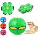 LILOVE 2024 New Strangeness Flying Saucer Ball for Dogs Toy Dog Pet Toy Flying Saucer Ball UFO Doggo Ball Large Small Dog Balls Toy Phlat Ball Dog Frisbee Scooby Doo Dog Ball(Green)