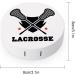 Lacrosse Crossed Sticks Round Case For Contact Lens Kit Storage Box with Mirror Printed - Buy Online on GoSupps.com
