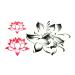 Oottati Small Cute Lotus Flower Temporary Tattoo Set - Pack of 2 - Buy Online on GoSupps.com