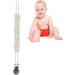 Anximt Baby Pacifier Clip - Silicone Toy Strap & Clip for Car Seats High Chairs Shopping Carts - Gray Multi-Functional Pacifier Chain - Buy Online on GoSupps.com