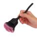 Rose Shape Nail Dust Brush - Long Grip Nail Art Painting Pen for Manicure & Powder Removal (02# Black + Pink) - Buy Online on GoSupps.com