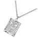 jojofuny Butterfly Necklace Trendy Necklaces for Women Metal Necklace Butterflies Necklace Square Miss Collar Silver 53x1CM
