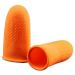 100Pcs Rubber Anti-Slip Finger Cots Orange Disposable Protective Finger Cots for Electronic Repair Easy Install Easy to Use